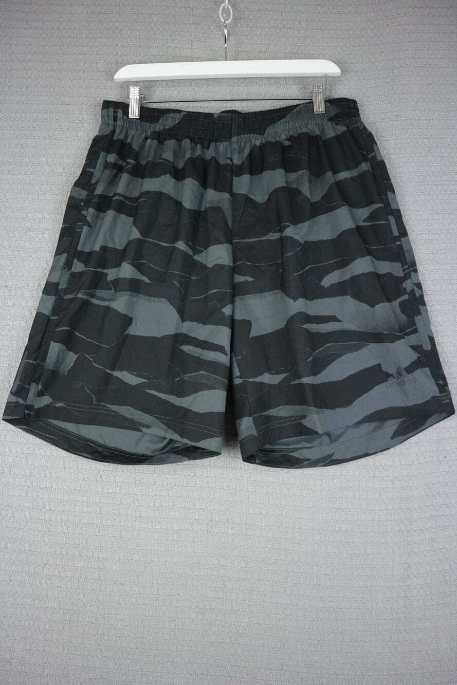 Adidas L 9" Running Climalite Shorts Camo Mens Large